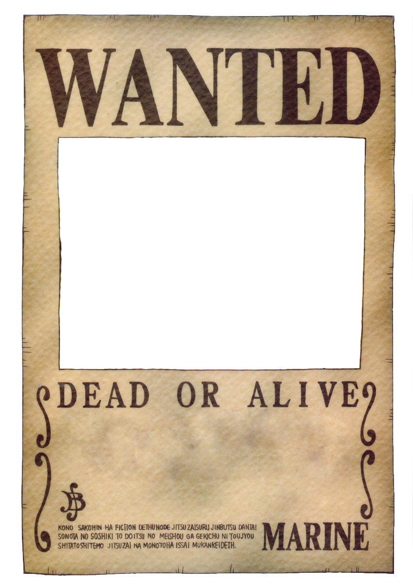 One piece wanted poster generator