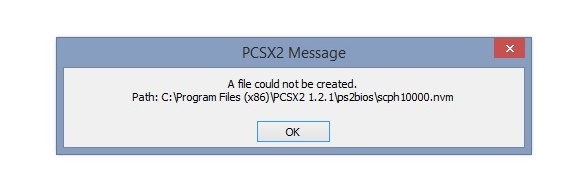 Pcsx2 File Could Not Be Created